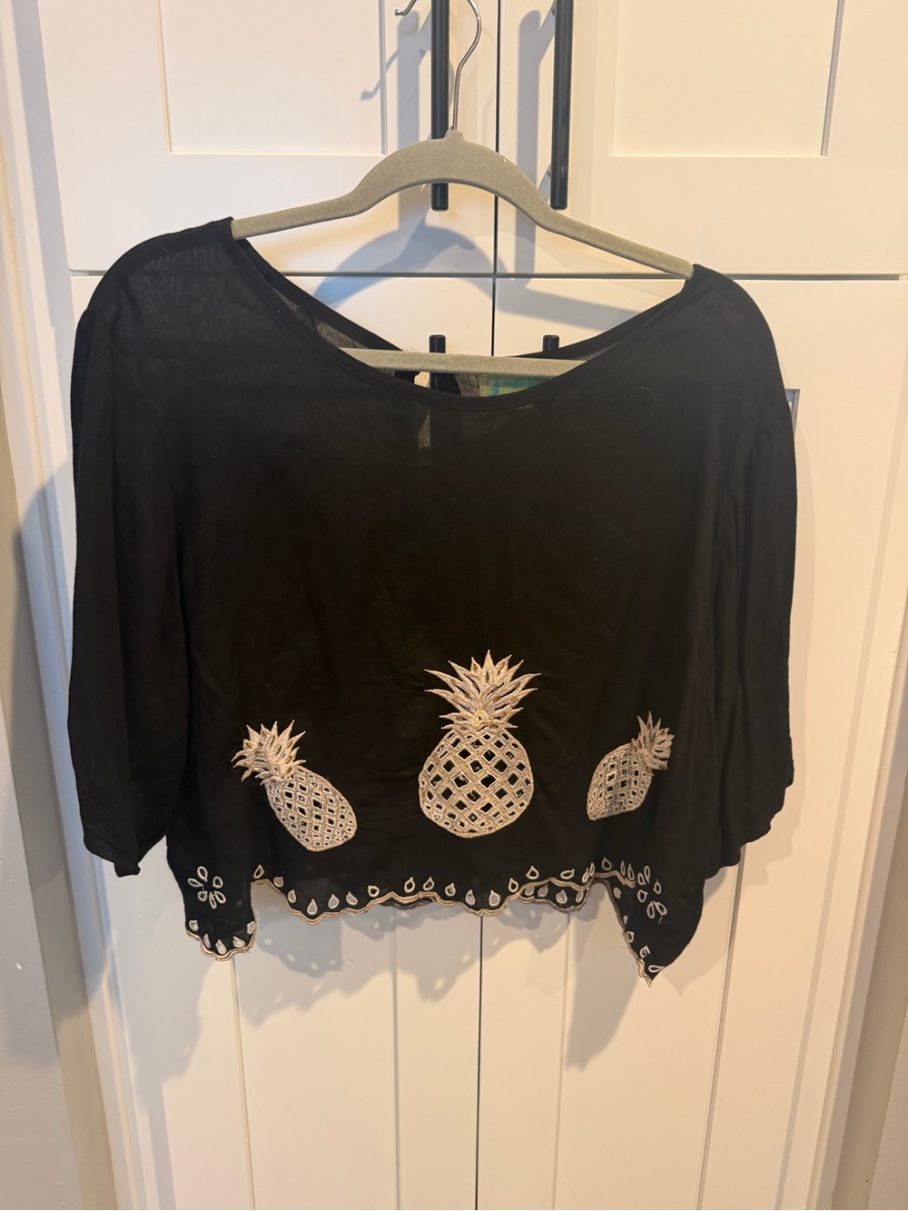 BoHo Pineapple Beaded Crop Top